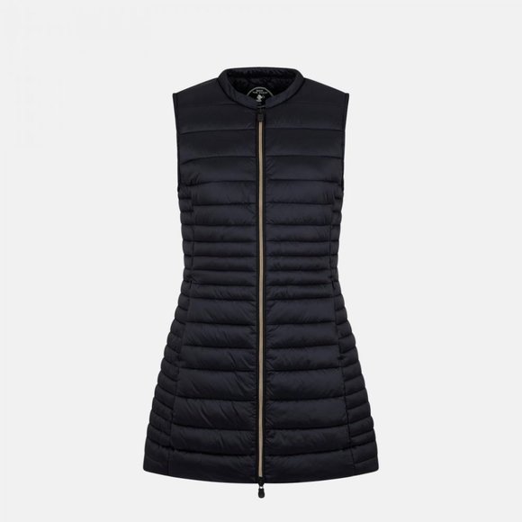 SAVE THE DUCK Black Quilted Vest - Picture 1 of 3